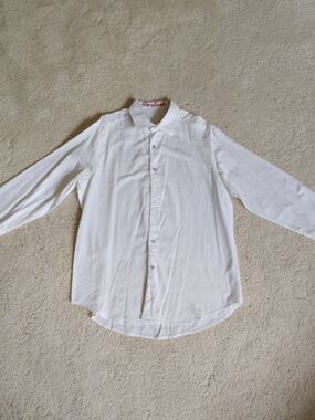 Robert Graham White Long-Sleeve Dress Shirt